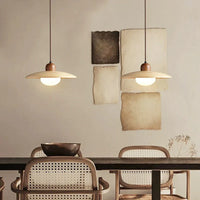 Suspension Lumineuse en Bois de Style Japonais Rétro