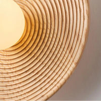 Applique murale design en bois avec éclairage blanc pour hôtel de luxe