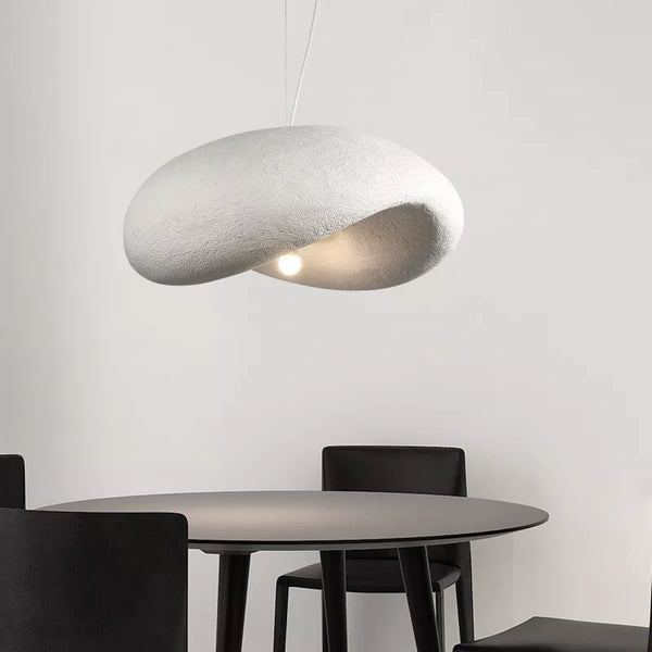 Suspension japonaise Wabi Sabi en ligne blanche pour chambre de restaurant de style nordique