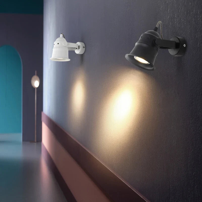 Applique Murale Rétro 2 en 1 en Aluminium avec Éclairage LED - Style Moderne