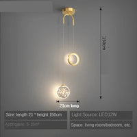 Éclairage de suspension LED pour chambre à coucher - Style Moderne et Élégant