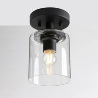 Plafonnier Élégance en Verre Transparent