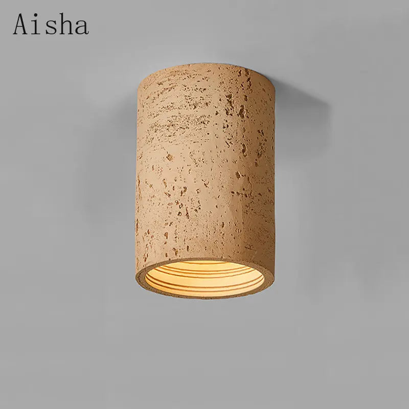 Spot LED nordique Wabi-sabi en résine pour un éclairage élégant et moderne dans la maison