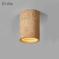 Spot LED nordique Wabi-sabi en résine pour un éclairage élégant et moderne dans la maison