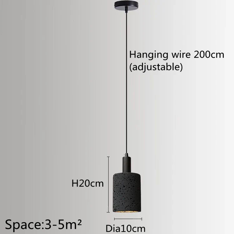 Suspension Industrielle Rétro Luminaire LED Nordique pour Bar Salle À Manger Chambre