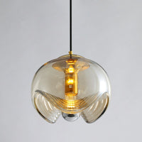 Suspension Janice : Design unique avec abat-jour en verre