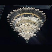 Lustre LED Moderne Européen avec Décoration en Cristal