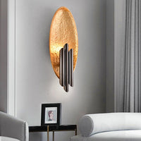 Applique murale LED ovale dorée Avery.