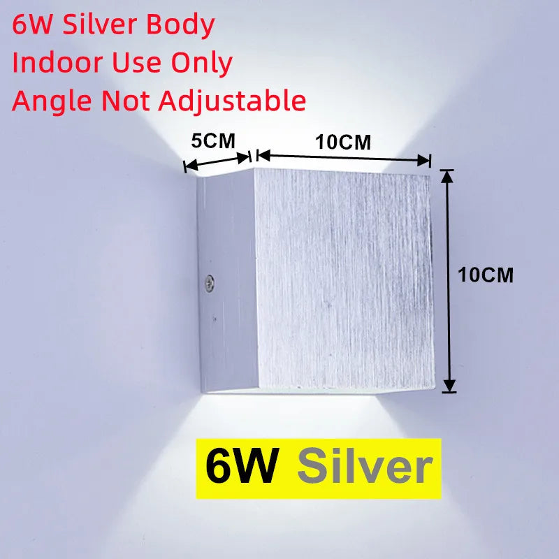 Applique Murale LED Lumière Extérieure Dorée IP65