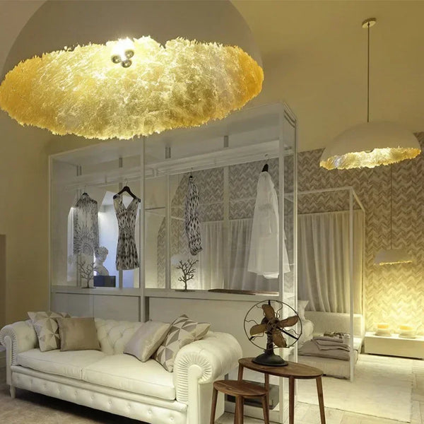 Lustre LED Créatif "Demi-Mois" - Design Italien pour Éclairage Intérieur