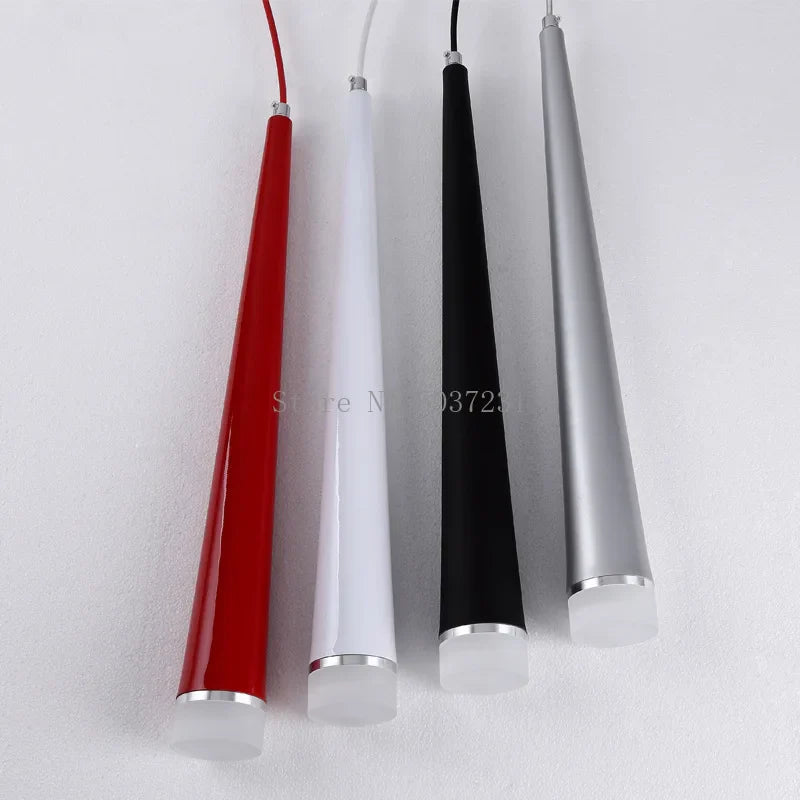 Suspension conique LED Design pour plafond avec décor artistique