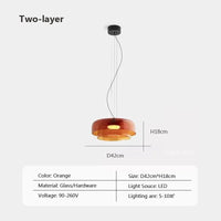 Lustre nordique en fil de verre pour une décoration moderne