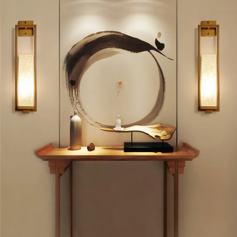 Applique Murale Style Chinois - Élégante Lampe d'Ambiance pour Chambre, Salon et Couloir