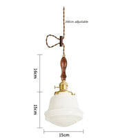 iwhd Suspension LED - Verre et Cuivre - Style Nordique Moderne