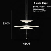 Sandyha Lustre Style Soucoupe Volante LED Moderne pour Décoration Intérieure