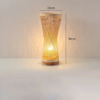 Lampe de Table en bambou artisanale