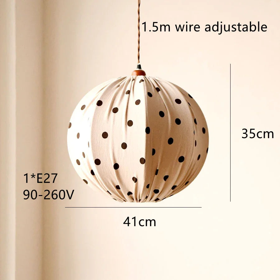 Suspension nordique japonais wabi-sabi en tissu – Style rétro minimaliste