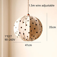 Suspension nordique japonais wabi-sabi en tissu – Style rétro minimaliste