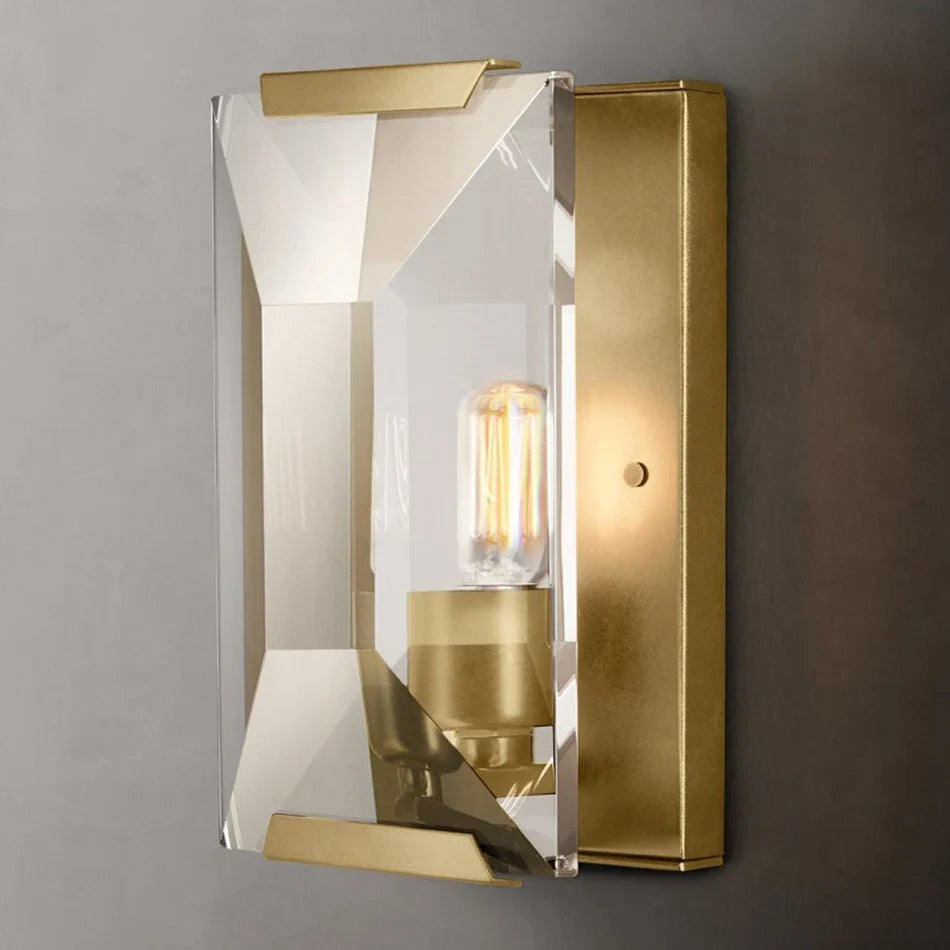 Applique murale LED en cristal pour chambre et salon - Éclairage élégant et moderne
