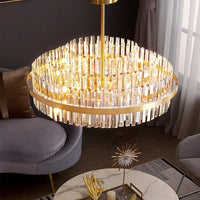 Lustre de luxe en cristal pour une décoration d'intérieur haut de gamme