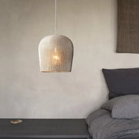 Suspension japonaise Wabi Sabi en rotin artisanal