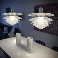 Lustre en acrylique/verre moderne LED "Pomme de Pin"