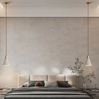 Suspension nordique en ciment et bois massif pour chambre, salon, restaurant, bureau, hôtel et café