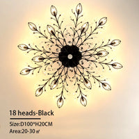 Lustre LED Cristal Moderne Nordique pour Salon Salle à Manger