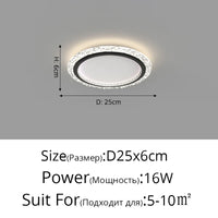 Lustre nordique minimaliste en acrylique LED or moderne - Édition Prestige