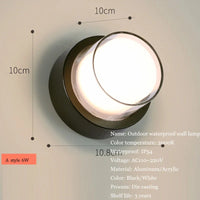 Applique murale LED étanche pour jardin en aluminium