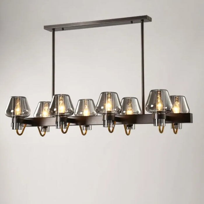 Suspension LED en verre moderniste