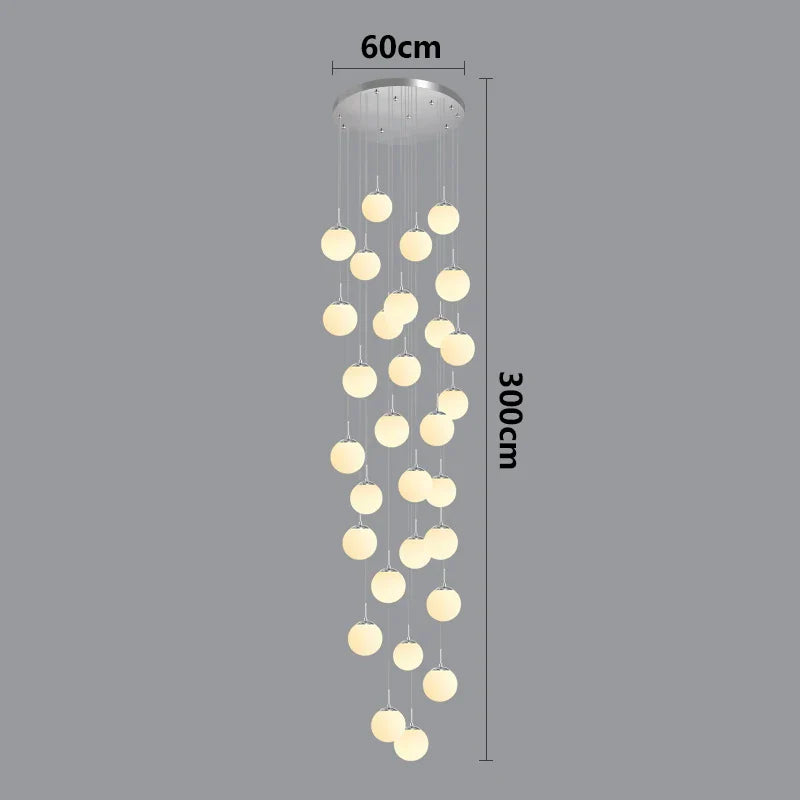 Suspension luminaire nordique pour éclairer l'intérieur de votre escalier.