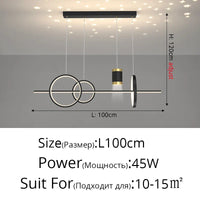 Style Nordique : Suspension LED Luminaire Abajur