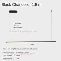 Lustre Nordique Minimaliste LED pour Restaurant et Bureau - Éclat Scandinave