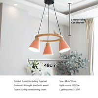 Lampe suspension nordique Macaron modernisée
