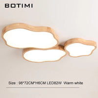 Plafonnier LED Bois Moderne