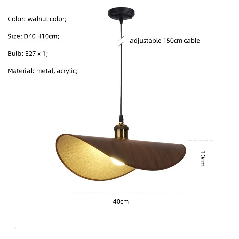 Suspension LED Minimaliste Nordique Wabi Sabi