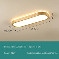 Lustre LED NordicWood au Design Moderne