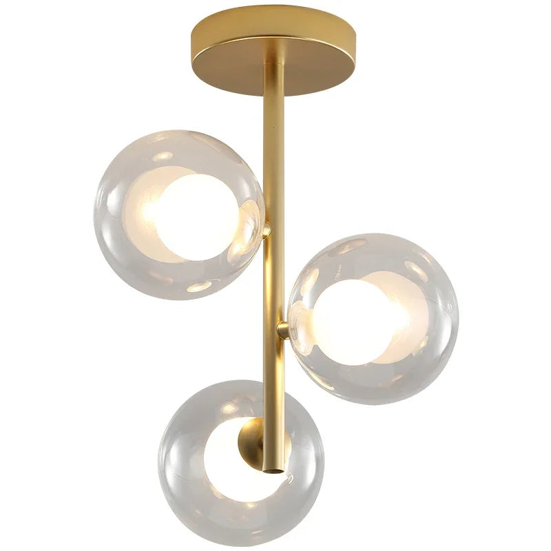 Lustre en verre pour éclairage de maison et de bar