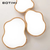 Plafonnier LED Bois Moderne