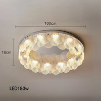Plafonnier Led en verre rond - Luxe Moderne 2024
