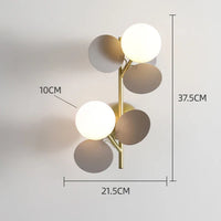 Applique Murale Nordique Macaron en Fer Décoratif LED pour Enfant - Collection Enchanted Glow