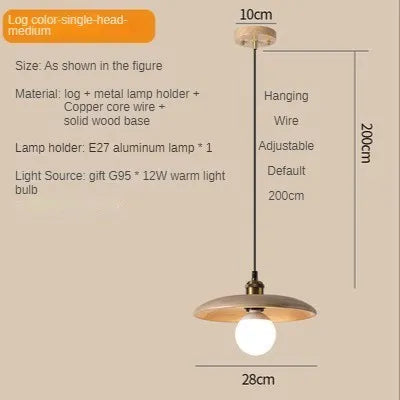 Suspension NordiWood en bois massif