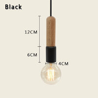 Lampe nordique en bois - Suspension LED - Décoration lumineuse pour la maison