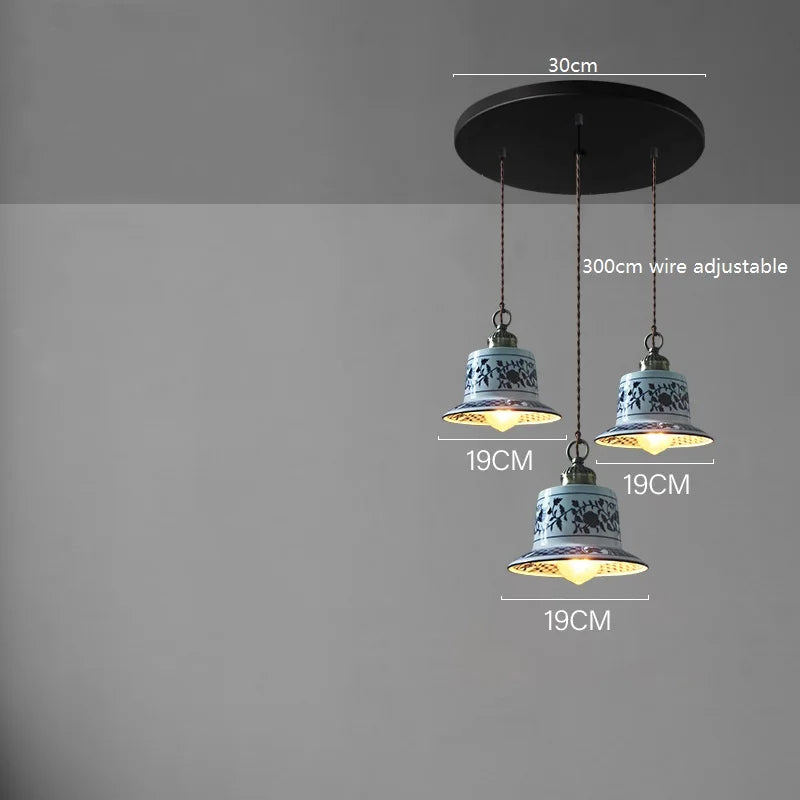 Suspension LED en céramique contemporaine minimaliste