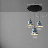 Suspension LED en céramique contemporaine minimaliste
