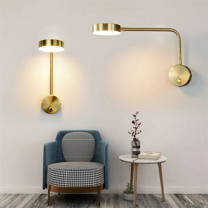 Applique murale LED moderne avec interrupteur rotatif - Collection Maison Élégance
