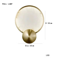 Plafonnier LED Marbre Blanc - Style Moderne