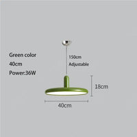 Lustre OVNI Vert Clair Vintage