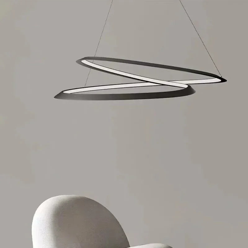 Lustre LED suspendu au design contemporain